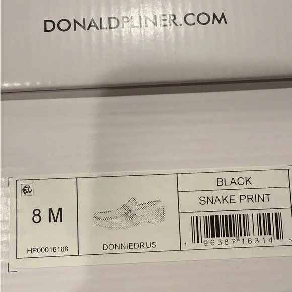 Donald J. Pliner Black Textured Loafers - Picture 5 of 8